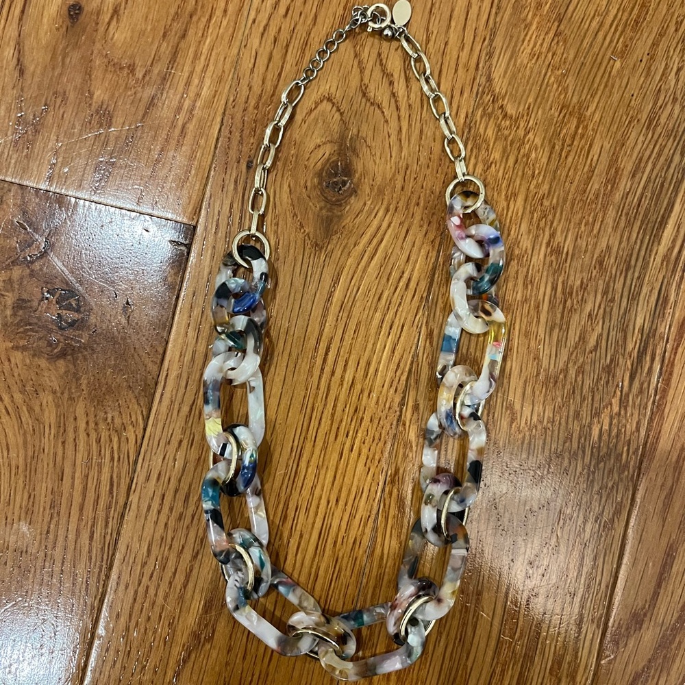 LOFT Multicolor Chain Link Necklace - Picture 4 of 4